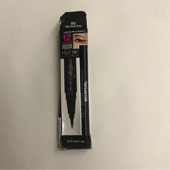 New Hard Candy Felt Tip Eyeliner “Little Black Dress” 12 Hour Smudge Proof - Picture 13 of 16